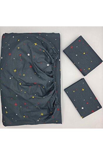 pınarhome collectıon 100% COTTON FABRIC RUBBERED SHEET+PILLOW CASE CORNER DEEP 28-30 CM SOFT FABRIC NEW SEASON