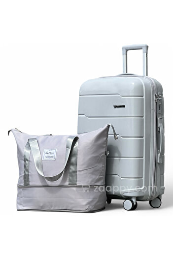 ZAAPPY Unbreakable PP Cabin Size 20 Inch[7-10kg] Luggage with Outdoor Bag Combo