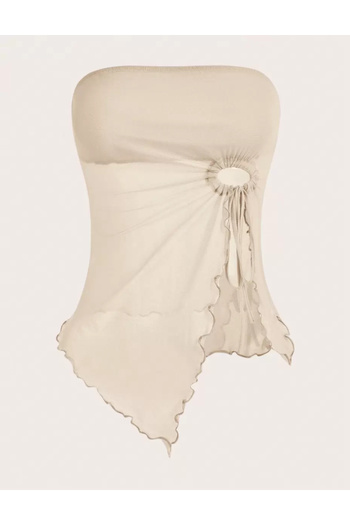 SHEIN top, beige