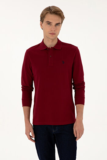 U.S. Polo Assn. Men's Burgundy Basic Sweatshirt 50307688-Vr014