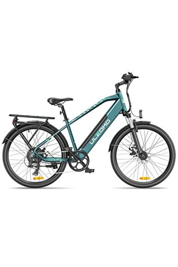 Ulzomo Metro 26 E-bike, 250W, 36V 17Ah, autonomy 100km, max speed 25km/h, wheels 26'' (Green)
