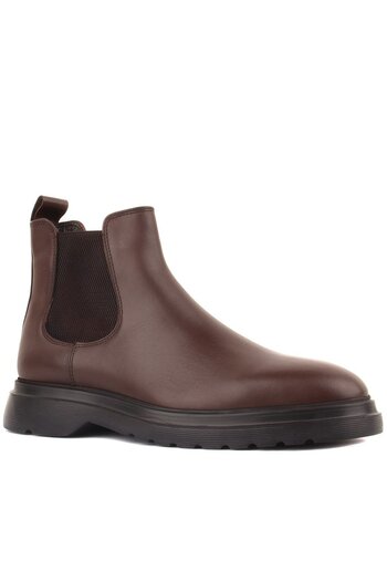 SailLakers - Brown Leather Men's Chelsea Boots