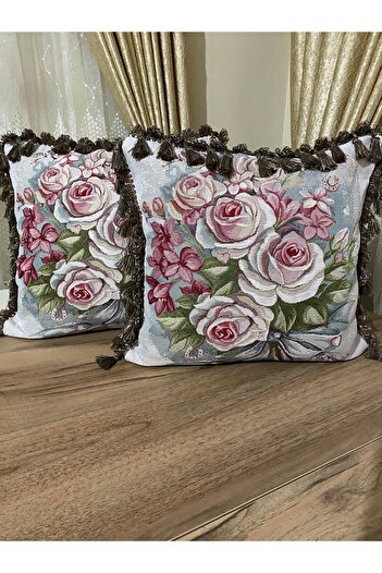 MYHOMEGOBLEN Jacquard Tapestry Woven Decorative Throw Pillow Case