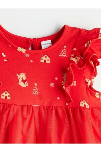 LC Waikiki LCW baby Bisiklet Yaka Kız Bebek Tütü Elbise