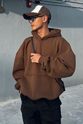prtnc protonic Unisex Brown Basic Sweatshirt Hoodie