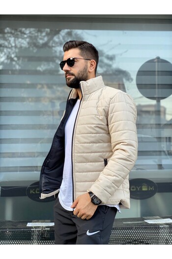 MEYASU New Season Premium Quality Comfortable Fit Lined Quilted Coat with Inner Pockets