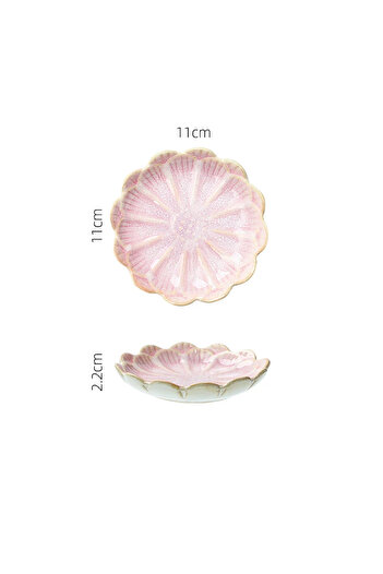 Choice As shown 06 Japanese Ceramic Plate Retro Kiln Glaze Barbecue Mini Dipping Dish Sashimi Sushi Soy Sau