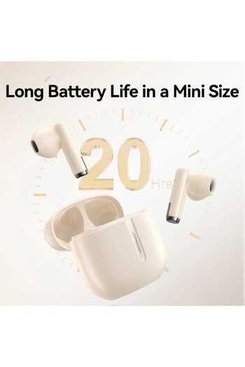 Joyroom JR-PB3 True Wireless Bluetooth Earphones with Long Battery Life and Bluetooth 5.4 Beige