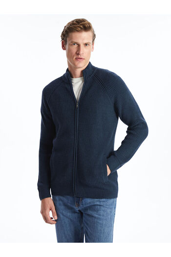 LC Waikiki Create Your Style from Uzg Store |   Standard Fit Stand Collar Men's Knit Cardigan