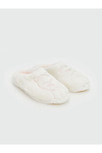 LC Waikiki Sparkling Choices from Shining Store |   Animal Embroidered Plush Girls' House Slippers