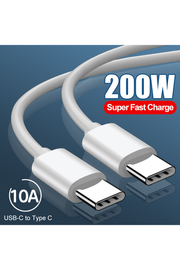Choice 1m PD3.1 200W 10A Super Fast Charger Type-C to Type C Cable For Huawei P30 Xiaomi Redmi Samsung USB-