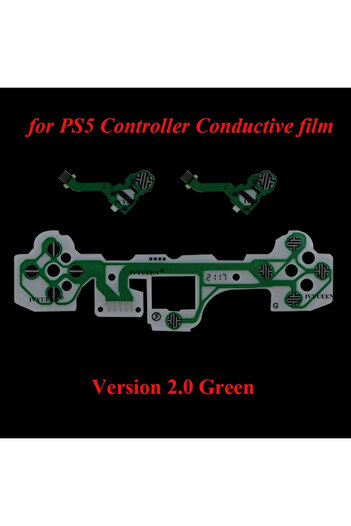 Choice Version 2.0 Green IVYUEEN for PlayStation 5 PS5 Controller Conductive Film Keypad Flex Cable for Dua