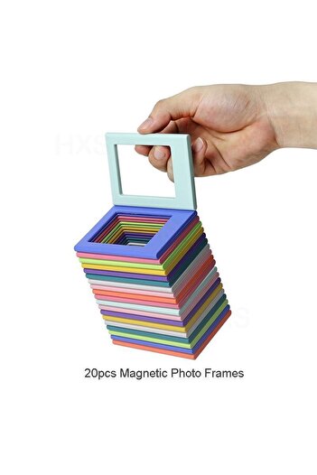 Choice Other 20pcs random color 5/10/20pcs Magnetic Photo Frames for Fujifilm Instax Mini Film Papers Doubl