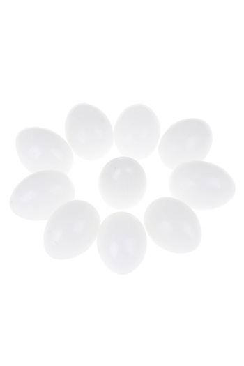 JETTING onesize 10Pcs White Solid Plastic Solid Pigeon Eggs Dummy Fake Eggs Hatching Supplies