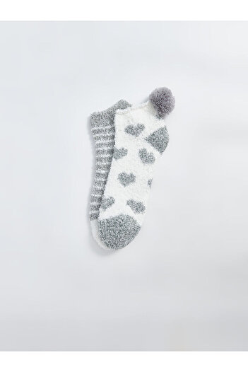 LC Waikiki Create Your Style from Uzg Store |   Patterned Women's Home Socks 2-Pack