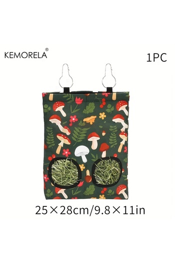 Choice1 L 1PCS KEMORELA 1/2PCS Rabbit Hay Feeder Bag with 2 Holes Guinea Pig Hanging Hay Feeding Bag Storage