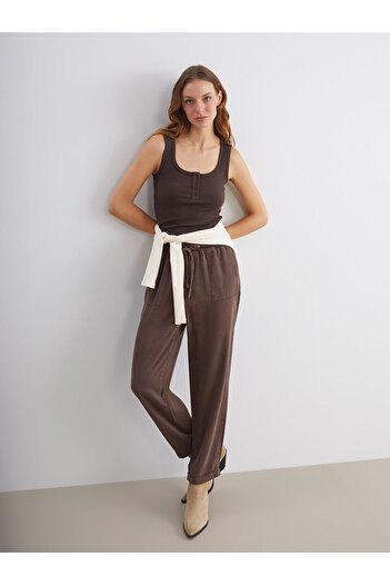 LC Waikiki Brown U-Neck Women's Undershirt