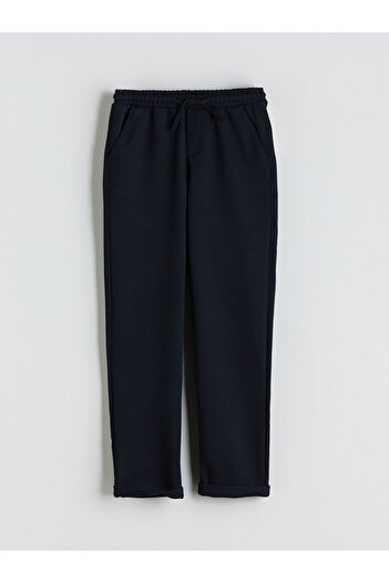 LC Waikiki Navy Blue Boys' Sweatpants with Elastic Waist