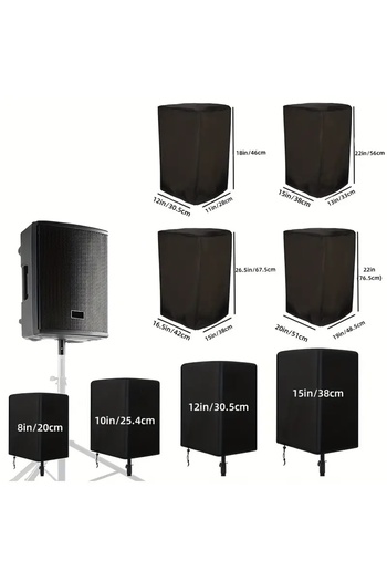 Choice1 30x28x46cm 1pcs Durable All-Weather Speaker Cover - Waterproof, Dustproof & Sun-Resistant Polyester