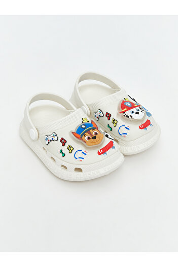 LC Waikiki White Printed Baby Girl Beach Sandals
