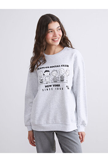 LC Waikiki Sparkling Choices from Shining Store |   Snoopy Printed Oversize Women's Thick Sweatshirt