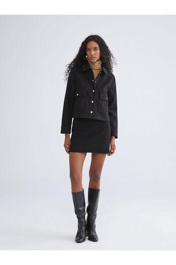 LC Waikiki Sparkling Choices from Shining Store |   Women's Cashmere Shirt Jacket