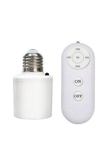 Choice AC85V-265V 1 Base 1 Control Multiple Controls E27 Wireless Remote Control Smart Timer Switch Lamp Ho