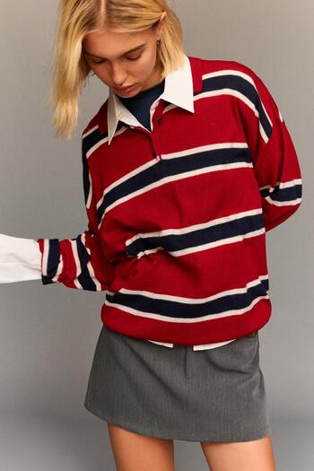 Bershka Polo collar sweater