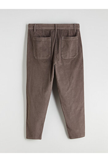 LC Waikiki Brown Comfortable Fit Velvet Men's Trousers
