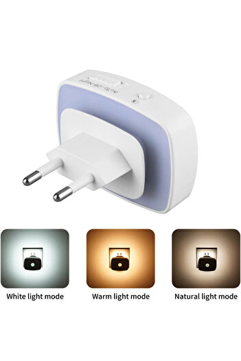 Choice EU EU/US Plug LED Night Light with Motion Sensor PIR Human Induction Lamp Bedside Lamp For Bedroom H