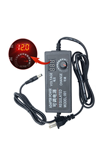 Choice 3 to 24V 2A Adapter for US Plug Adapter Adjustable 3V to12V 5A or 3V to 24V 2A Power Supply Display