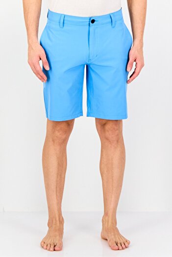 Hurley Men Brand Logo Board Shorts, Light Blue