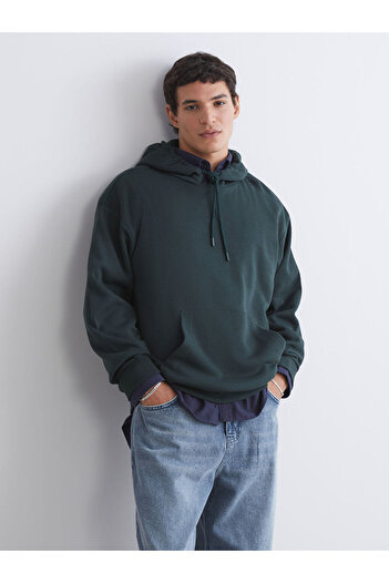 LC Waikiki Green Long Sleeve Men's Hoodie
