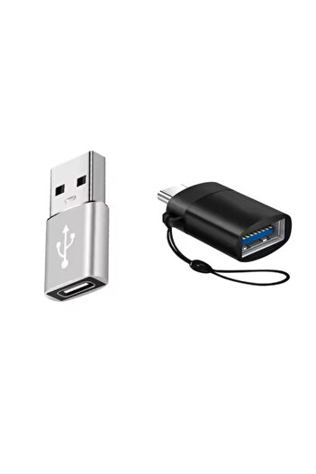 Choice silver black USB 3.0 To USB C OTG Adapter Type C Male To USB 3.0 Female Adapter OTG Converter For PC
