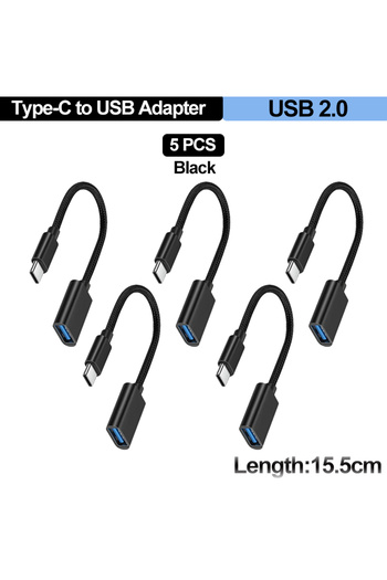 Choice Rose Gold For Mobile Phone USB Female to Type C Male Adapter OTG 15.5CM Long Cable For Xiaomi Samsun