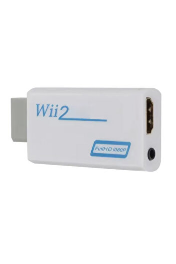 Choice WHITE Full HD HDMI-Compatible Adapter For Wii Console Converter with 3.5mm Jack Audio Video Cable 72