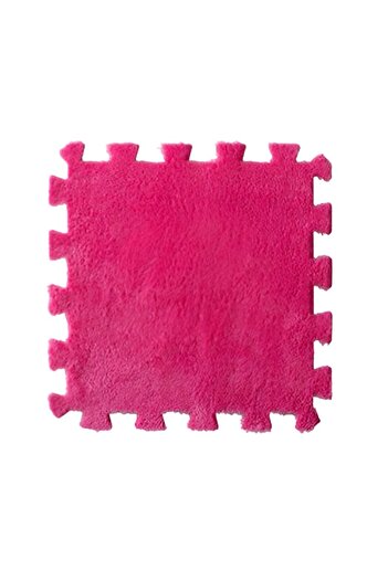 dalip Set 10 Pieces Puzzle Mat, Flippy, EVA Foam, Soft, 30 x 30 x 1 cm, Pink