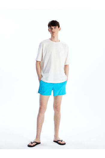 LC Waikiki Turquoise Short Length Basic Men's Swim Shorts