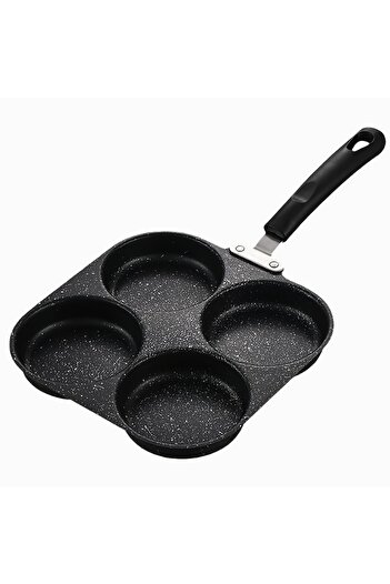Choice Four-in-one 1 Cast Iron Non-Stick Omelette Pan, Pancake and Burger Cooker, Suitable for Gas and Elec