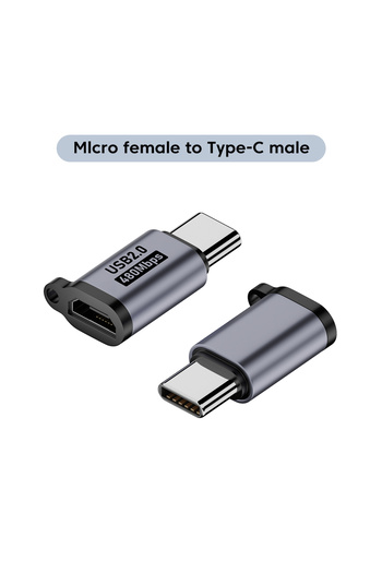 Choice محول شحن سريع من Micro إلى Type C Micro USB إلى USB C 480Mbps محول Mini USB إلى USBC Type C T