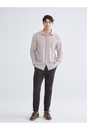 LC Waikiki Brown Slim Fit Men's Trousers