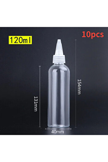 Choice 120ml-10Pcs 5/10/30/50/60/100/120ml Empty Dropper Bottle Transparent Plastic Refillable Nozzle Dropp