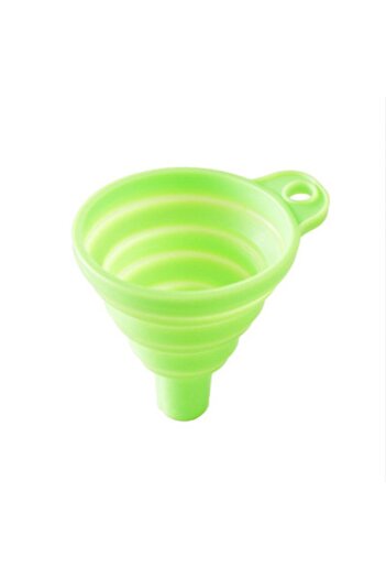 Choice1 green Household Telescopic Funnel Kitchen Packaging High Temperature Resistant Funnel Mini Folding F
