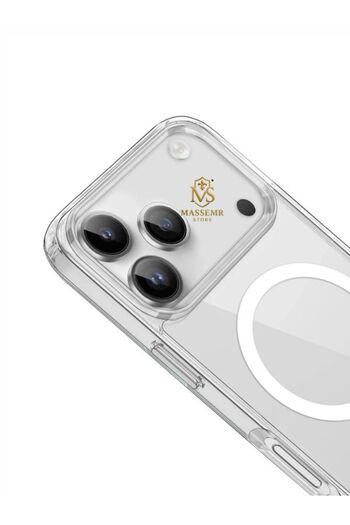 Massemr Iphone 17 pro max case pc hard non-yellowing transparent premium magsafe compatible phone protection cover
