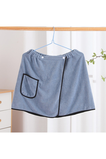 Choice 40X140CM YJ Men's Bath Skirt Hotel Household Simple Fine Fiber Adjustable Bath Towel Size Is Suitabl