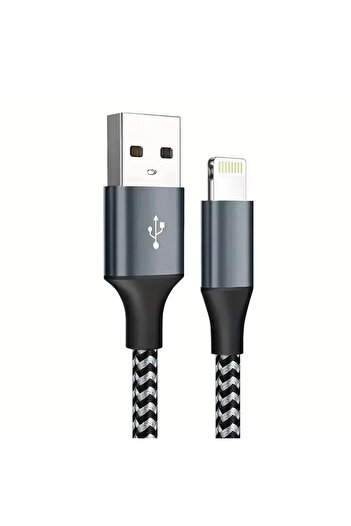 Choice Lightning to USB-A 2M 1PC Grey High qualit MFi Certified USB A To Lightning 1M 2M 3M Cable For iPhon