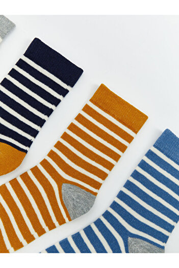 LC Waikiki Sparkling Selections from Shining Store |   Striped Boys' Socks, Pack of 7
