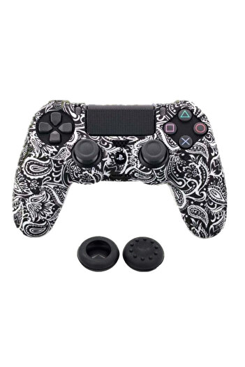 Choice 12 Silicone Camo Protective Skin Case For Sony PS4 DS4 Pro Slim Controller Thumb Grips Joystick Caps