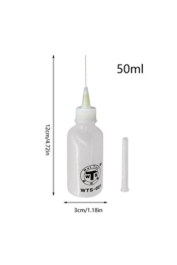 Choice White 50ml Needle Tip Applicator Bottle Quilling Tool Precision Tip Squeeze Bottle Portable Glue App