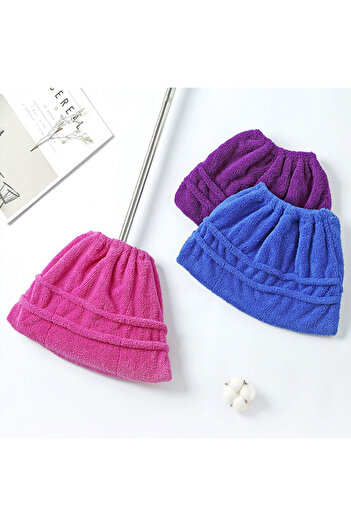 Choice Randomly send colors 1 multifunctional coral fleece broom cloth cover floor mop, reusable ultra-fine